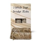 VIE Pack of 2 White Sage Smudge Sticks(4”)–Premium,Natural & Ethically Sourced for Smudging,Home Cleansing,Meditation & Energy Healing | Remove Negative Energy & Bad Vibes | Spiritual & New Home Gift