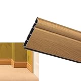 VP Roomline Skirting Board 150mm x 5m - Plastic Ogee Skirting Board - English Oak