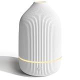 SALUBRITO Essential Oil Diffuser, 100ml Ultrasonic Aroma Diffuser for Essential Oil with Auto Shut-Off, 7 Colour LED Lights, Cool Mist Humidifier for Home, Office, Bedroom, White
