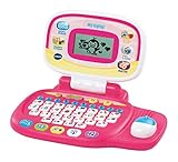 VTech Pre School Laptop Interactive Educational Kids Computer Toy with 30 Activities Suitable for Children 3, 4, 5+ Year Olds Boys & Girls, Pink,English Version