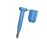 100 x Bolt High Security Seals, Cargo and Container - Numbered Bolts (Blue, 100)