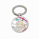 Manchester Utd Stadium Key Ring, Old Trafford Stadium Key Chain, Football Ground Map Key Ring, Man U Football Key Chain, Man Utd Ground Map Gift