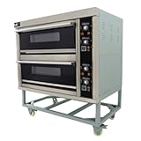 KuKoo Commercial Baking & Pizza Oven, Large Twin Deck Stone Base, Electric Single/Three Phase