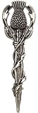 Stunning Traditional Scottish Celtic Thistle Kilt Pin - Antique Finish