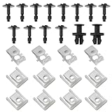 OTOTEC 26PCS Engine Undertray Engine Under Cover Fixing Clips Screw Kit Compatible with AUDI A4 B8 2008-2017 Q5 2008-2018 A5 2008-2012