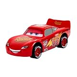 Mattel Disney and Pixar Cars Toy Cars & Trucks, Moving Moments Lightning McQueen Vehicle with Moving Eyes & Mouth, HPH64, ABAA2424