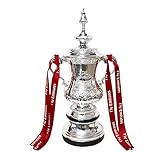 SWAYVES Resin Footballs Trophy Model FA Cup Trophy Replica Plating Silver Men and Women Fans Collect Home Souvenirs Trophies,32Cm