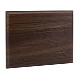 AHANDMAKER Walnut Medal Basement, 7.87 X 9.84 Inch Blank Award Plaque Straight Edge, Rectangle Finished Wood Plaque, Perfect for Crafts, Trophy Gift, Coconut Brown