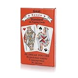 Piatnik Great Russia Standard - 36 Playing Cards in Russian Design, Jack Lady King Illustrated, Ace Marked with "T", Ideal for Durak, Skat, Jass and Much More