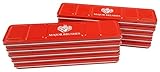 Major Brushes Artist Watercolour Red Paint Tin 12 Blocks - Pack of 10