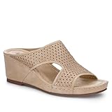 Pavers High Wedge Heel Mules - Natural Size 5