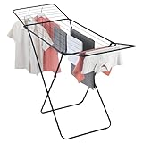 SIC Clothes Airer – 18m Clothes Drying Rack for Indoor Outdoor Use – Heavy Duty Metal Drying Rack, Foldable Laundry Horse, Space Saving Airer, Compact Laundry Stand for Balcony Garden or Home
