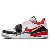 NIKE Air Jordan Legacy 312 “Chicago” Men's Trainers Sneakers (White/Black/Wolf Grey/Fire Red, UK Footwear Size System, Adult, Men, Numeric, Medium, 10.5)