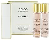 CHANEL Coco Mademoiselle Eau De Parfum Twist and Spray 3 x 20ml Women Giftset