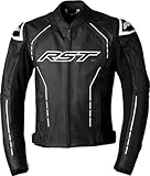 RST S1 CE Men's Leather Jacket Black/White