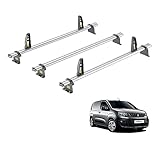 Van Guard Roof Rack for Peugeot Partner (2018+) 3 Aluminium Roof Bars with Loadstops [Note: Only Suitable for Models with Twin Rear Doors.] - UltiBar Plus - VG338-3