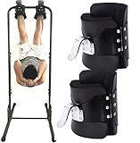 YADLCR Inversion Gravity Boots, Solid Steel Frame Handstand Boots Abdominal Crunch Sit Up Bar Hooks Fitness Exerciser for Relieving Back Pain