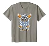 Youth Furby Boom Classic Toy Polka Dot Pattern Portrait T-Shirt