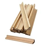 WedDecor 36cm Wooden Rack Letter Tile Stand Holder Replacement Piece Wood Alphabet Trays for Word Spelling Board Games Decorating Scrapbook DIY Craft Projects, 4pcs
