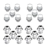 Twilight Garage 20PCS M12x1.5 Alloy Wheel Nuts 19mm Hex Replacement for Focus Mondeo Fiesta Escort Cortina Capri Puma Transit Connect KA Kuga C-max Alloy Wheels(Chrome)