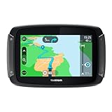 TomTom Motorcycle Sat Nav Rider 500 (4.3 Inch, with Motorcycle Specific Winding and Hilly Roads, Updates via Wi-Fi, TomTom Traffic and Speed Cams, EU Maps)