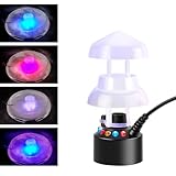 GlintBay Mini Mist Maker, 12 LED Mist Maker Fogger Water Fountain, Ultrasonic Mist Maker with Plug, Halloween Fog Machine Cauldon, 300ml/h Pond Fogger Mist Maker