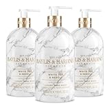Baylis & Harding Elements White Tea & Neroli Hand Wash, 500 ml (Pack of 3) - Vegan Friendly