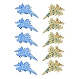Homoyoyo 10Pcs Inertial Plane Plastic Aircraft Models for Random Color Educational Hand-eye Coordination Indoor Outdoor Play Random Color