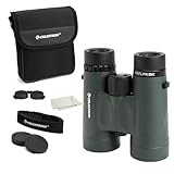 Celestron 71332 Nature DX 8x42mm Binoculars with Multi-Coated Lens, BaK-4 Prism Glass and Carry Case, Green