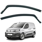 Set Of 2 Wind Deflectors Compatible with CITROEN BERLINGO, Fits PEUGEOT PARTNER, Fits PEUGEOT RIFTER, Fits VAUXHALL COMBO, Fits TOYOTA PROACE CITY 2018 2019 2020 2021 2022 2023 2024 Models.