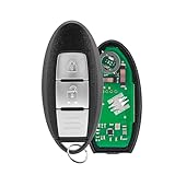 2 Buttons Car Remote Key Fob Replacement For Nissan Qashqai X-Trail Pulsar Remote Fob 433MHZ 4Achip with Key Ring