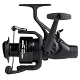 Mitchell MX1 FS 4000 Allround Fishing Reel - Spinning Free Spool Freshwater Carp Fishing Reels and Deadbait Pike & Zander Anglers - Robust and lightweight Black Aluminium - 2+1 Bearings