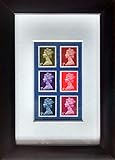 Framed stamps 1970 pre-decimal issues