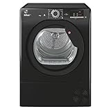 Hoover HLEC9DGB H-Dry 300 9kg Condenser Tumble Dryer, Black, Sensor dry, NFC