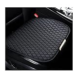 CGEAMDY 2 Pcs Car Seat Cushion Pad, Breathable Comfort Auto FrontSeat Cushion Mat, Universal Anti-Slip Drivers Seat Covers Protector, Vehicle Interior Accessories for Truck, SUV, Van (Black)