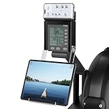 Phone & Tablet Holder Compatible with Concept 2 Rowing Machine & Skierg with PM5 Monitor, Rower Accessories, 2-in-1 Phone & Tablet Mount Stand for Model D&E and Rowerg, NOT for PM3/PM4, Patent Pending