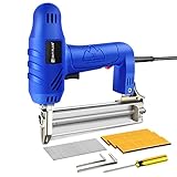 2-in-1 Nails & Staples Gun Heavy Duty Electric Woodworking Nailer Tools with 100 Nails and 300 Staples Ideal for Woodworking/Decorating/Construction Jobs 18GA Corded Brad Nailer Gun