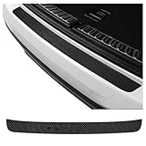 ADUYHCZ Car Rear Bumper Protector, for Audi A4/Avant (B6 B7 8E) 2000-2025 Anti-scratch Bumper Protector Strip Tailgate Trim Strip Carbon Fiber Sticker