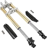 Trkimal Complete 45mm/48mm Front Fork Shocker and Triple Clamp Handlebar Riser Set for Dirt Pit Pro Trail Bike Motocross Upside Down Shocker 110cc 125cc 150cc