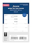 Filofax Pocket Week on two pages English 2026 Small Planner Diary 26-68221