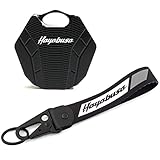 ZYAKOMO CNC Fit For SUZUKI HAYABUSA GSX1300R GSX 1300R 1999-2020 2021 2022 2023 Motorcycle Key Cover Case Key Shell KeyChain, Black