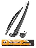 Rear Wiper Arm Blade, for A3 8P A4 B6 B7 - MIKKUPPA Back Windscreen Wiper Assembly Replacement - All Season Natural Rubber Cleaning Window