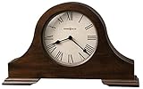 Howard Miller Humphrey Mantel Clock 635-143 – Distressed Hampton Cherry Finish, Rustic Home Decor, Aged Vintage Design, Black Accents, Quartz Movement