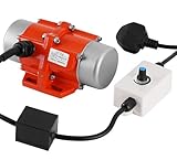 MXBAOHENG 60W Electric Vibration Motor 38KG Adjustable Vibration Force Concrete Vibration Motor for Shaker Table Vibrating Screen Sand Screening Machine (UK Plug)