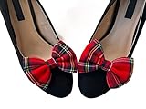 Royal Stewart Red Tartan Bow Shoes Burns Night Rosette Stag Thistle Wedding Kilt Sash Wedding