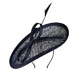 Whiteley Hats Tulip Disc Fascinator - Navy Blue One Size