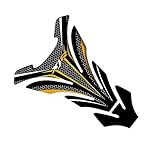 LXSKJ Motorcycle Body Sticker Motorcycle Tank Pad Protector Decal Stickers For Y-AMAHA XJR 1200 400 1300(Gold)