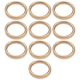 eMagTech 10Pcs Pit Bike Copper Exhaust Gasket Fits Monkey Bike Compatible with Honda C90 90cc 110cc 125cc 140cc 32 x 24.5mm Motorcycle Accessories