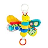 LAMAZE Freddie The Firefly - Clip on Pram and Pushchair Newborn Baby Toy, Sensory Toy for Babies Boys and Girls From 0 - 6 Months