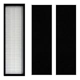 RobotCleanix HEPA Filter for PureMate PM510 and Germ Guardian AC4300/AC4800/AC4825/AC4850/AC4900 Series Air Purifiers, Includes 1 H13 True HEPA Filter and 2 Carbon Pre-Filters
